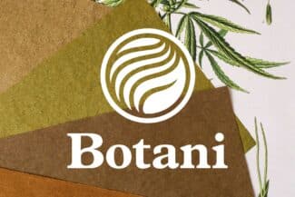 Botani Logo over Botani Hemp Paper